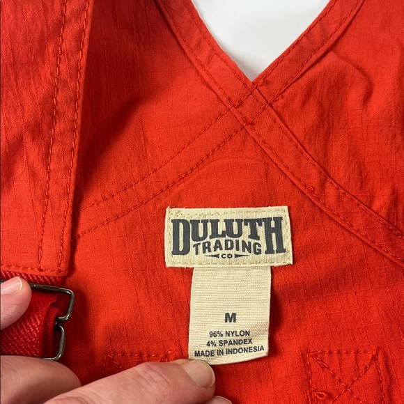 Duluth Heirloom Overalls Lightweight Gardening Shorts in Red Sz M - Picture 7 of 12